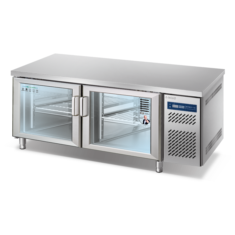 Commercial freezer stainless steel prep tables with refrigerator Air cooling WCDF-218