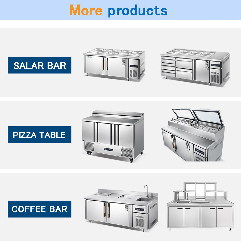 Commercial condiment salad bar sandwich prep table with refrigerator Air cooling RCAF-B15
