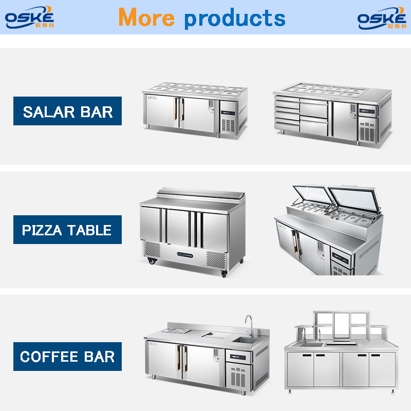 Commercial condiment salad bar sandwich prep table with refrigerator Direct cooling RCDF-B18