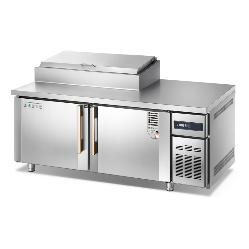 Commercial freezer stainless steel prep tables with refrigerator Air cooling WCAF-218
