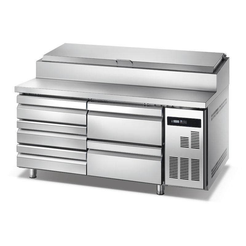 Commercial freezer stainless steel prep tables with refrigerator Air cooling WCAF-218