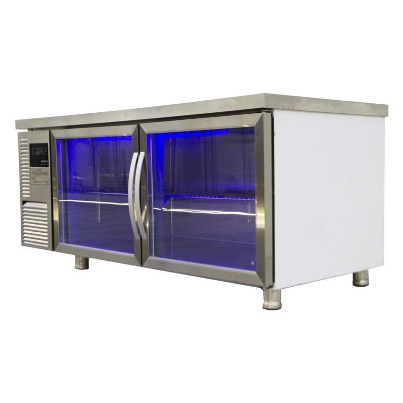 Commercial freezer stainless steel prep tables with refrigerator direct cooling WCDG-212