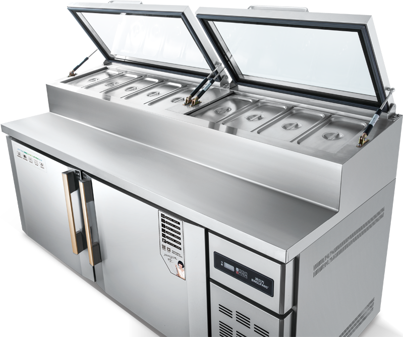Commercial condiment salad bar sandwich prep table with refrigerator Direct cooling RCDF-B12