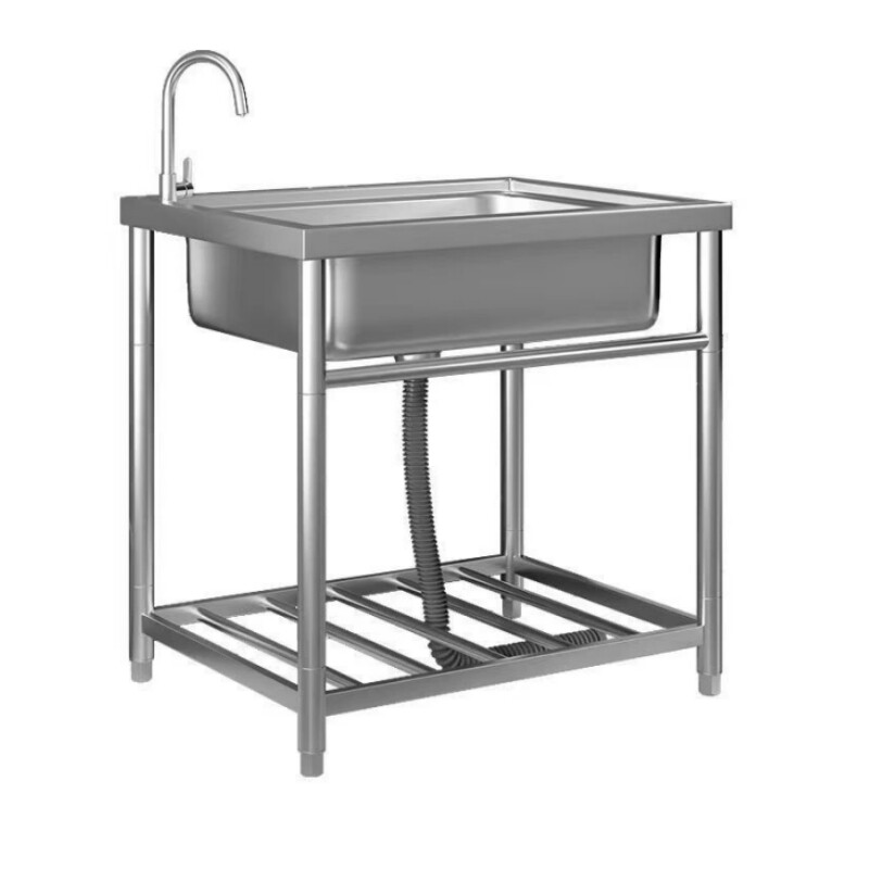 Commercial stainless steel kitchen sink with faucet Single Sink CBSK-618