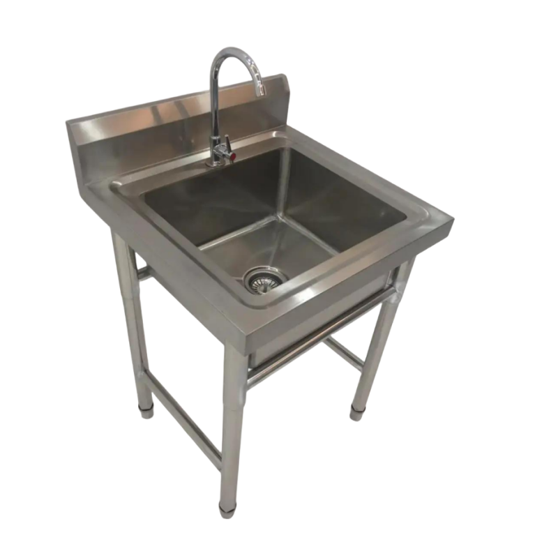 Commercial stainless steel kitchen sink with faucet Single Sink CBSK-618