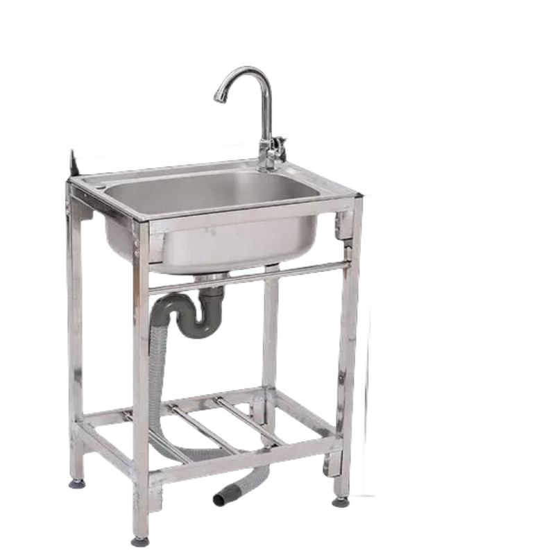 Commercial stainless steel kitchen sink with Drainage platform Single Sink CBSK-DP-610
