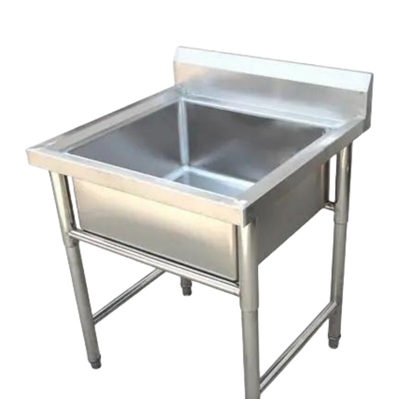 Commercial stainless steel kitchen sink with Drainage platform Single Sink CBSK-DP-610