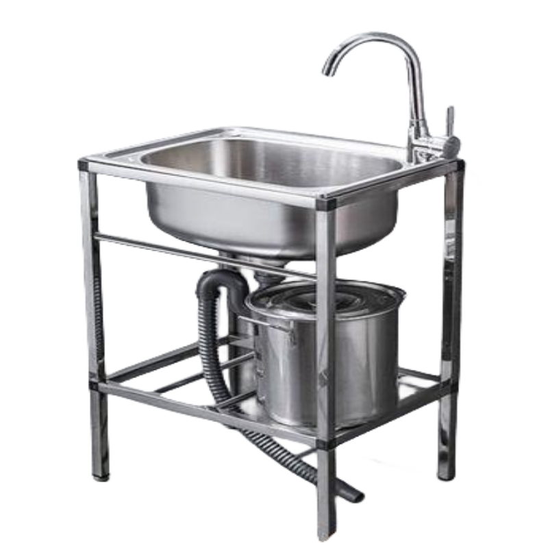 Commercial stainless steel kitchen sink with faucet Single Sink CBSK-615