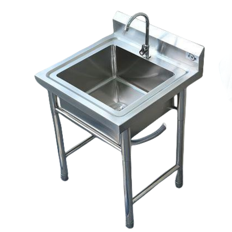 Commercial stainless steel kitchen sink with Drainage platform Single Sink CBSK-DP-610