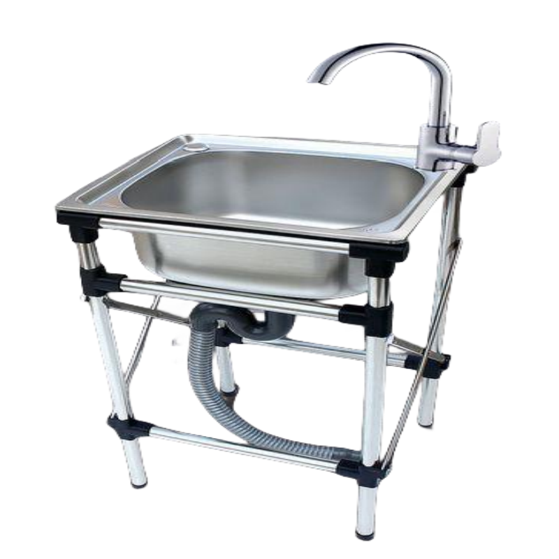 Commercial stainless steel kitchen sink with Drainage platform Single Sink CBSK-DP-610