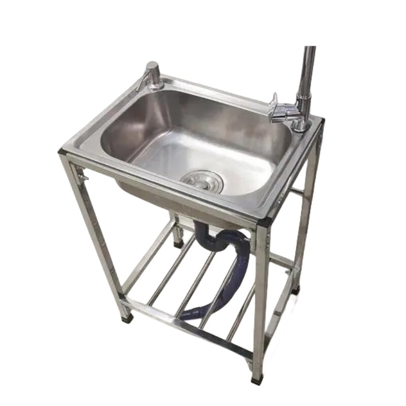Commercial stainless steel kitchen sink with faucet Single Sink CBSK-615