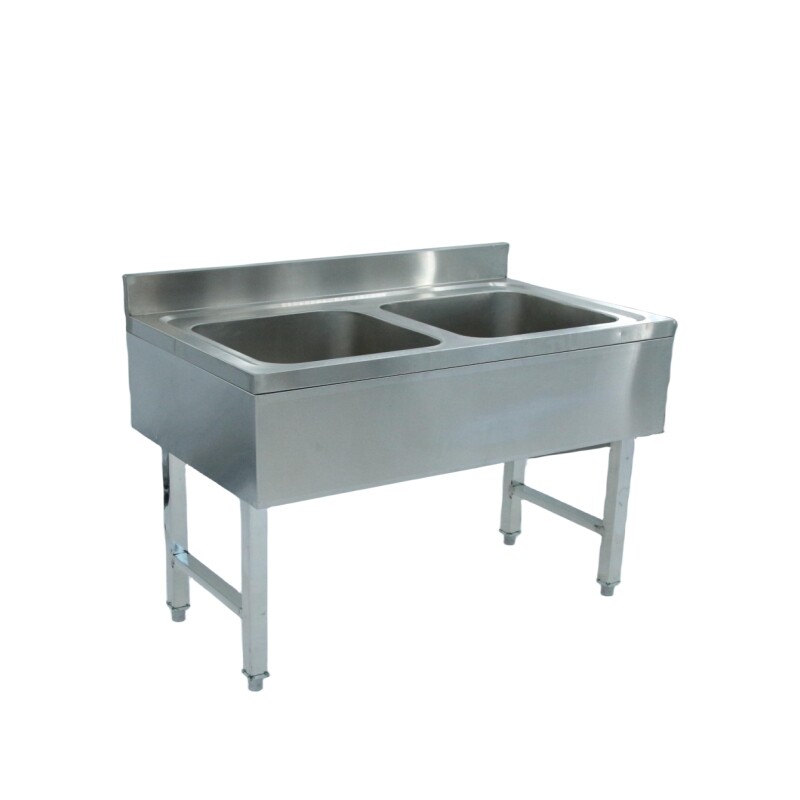 Commercial stainless steel kitchen sink with faucet Double sink CBSK-DS-610