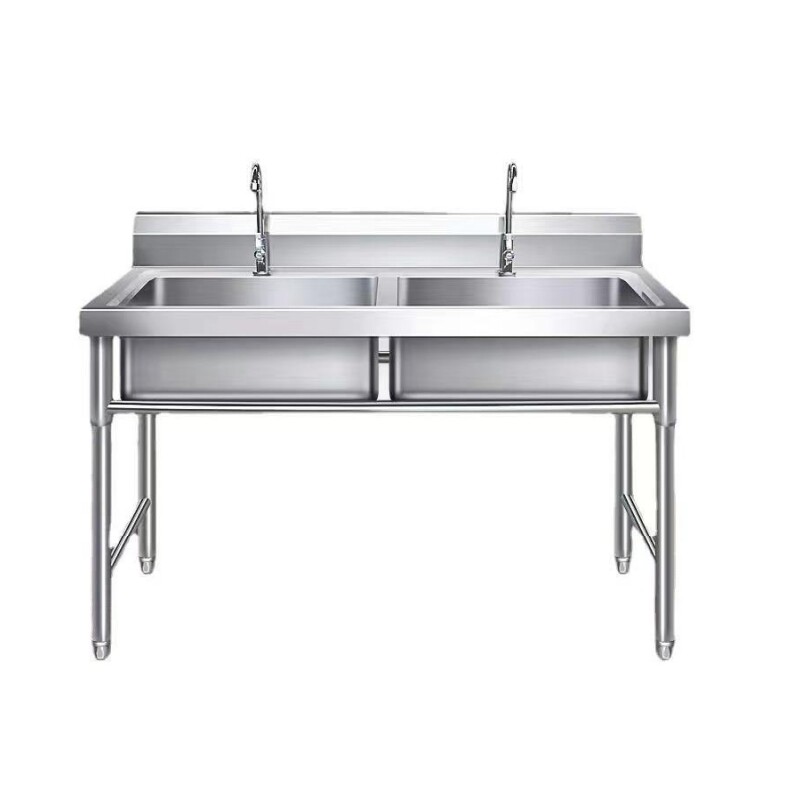 Commercial stainless steel kitchen sink with faucet Single Sink CBSK-DS-712