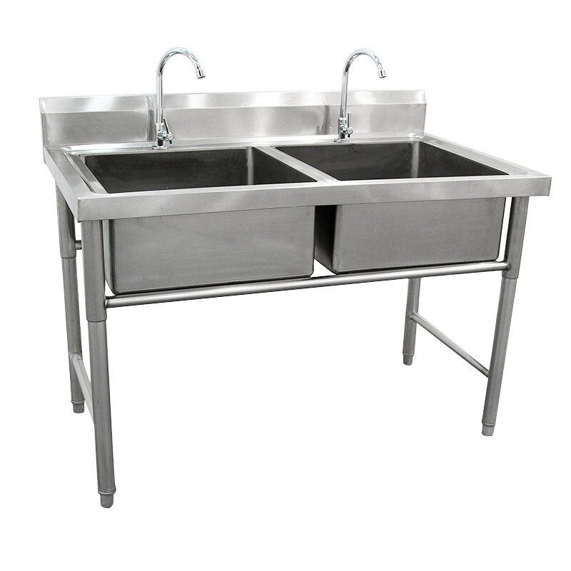 Commercial stainless steel kitchen sink with faucet Single Sink CBSK-DS-710
