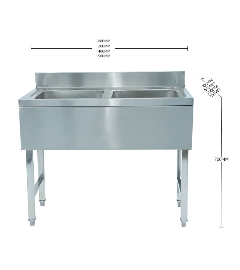 Commercial stainless steel kitchen sink with faucet Single Sink CBSK-DS-712