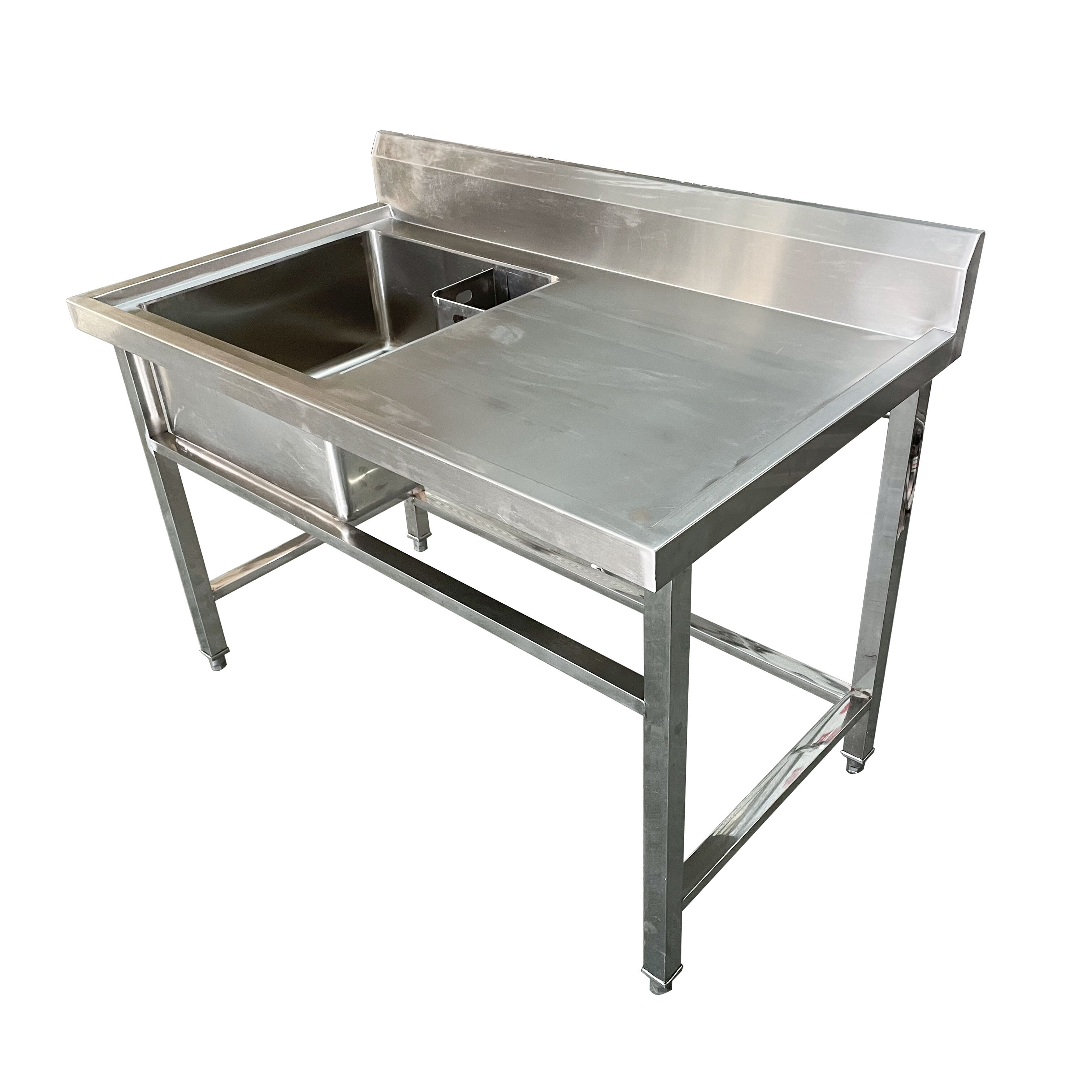 Commercial stainless steel kitchen sink with faucet Single Sink CBSK-DP-612
