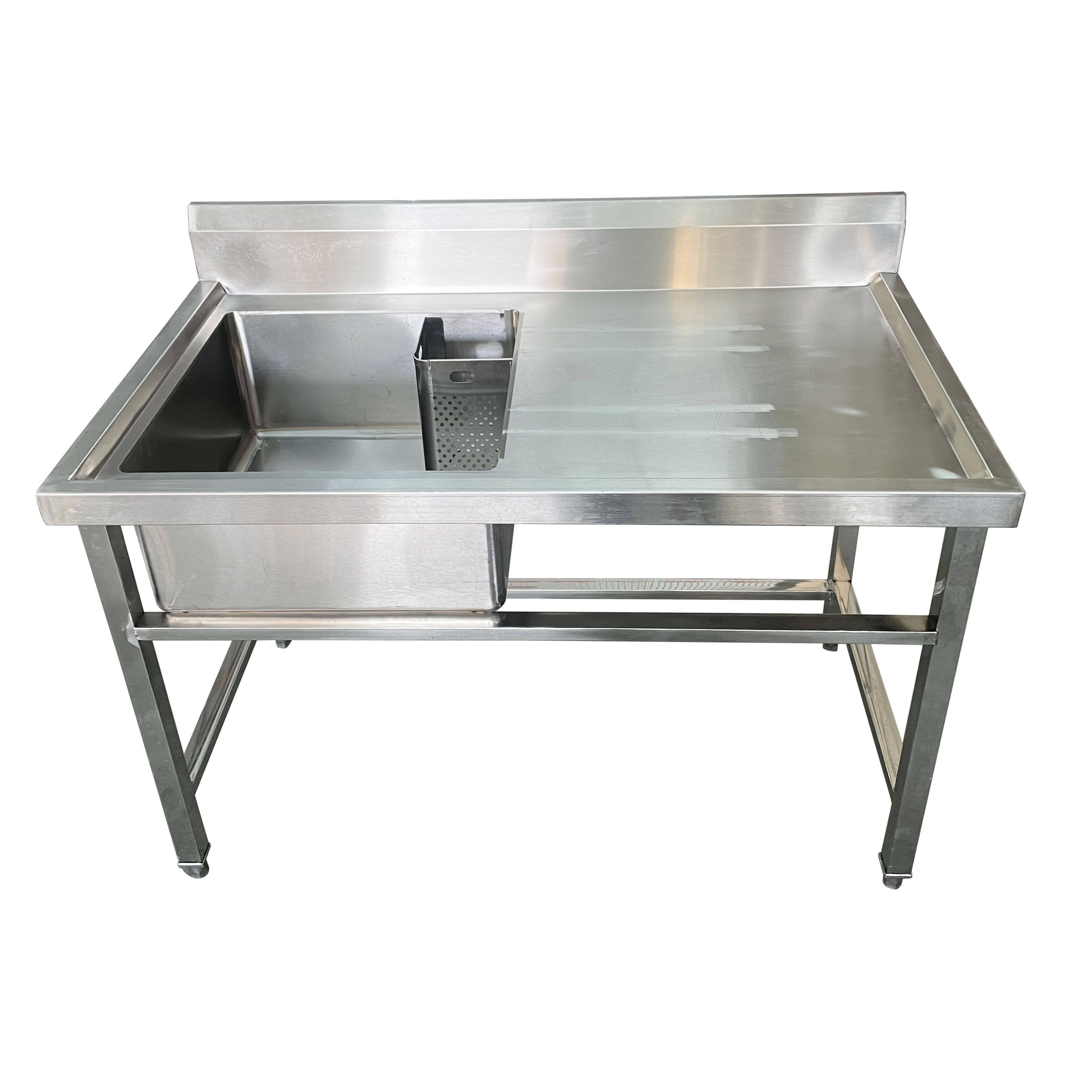 Commercial stainless steel kitchen sink with faucet Single Sink CBSK-DP-612