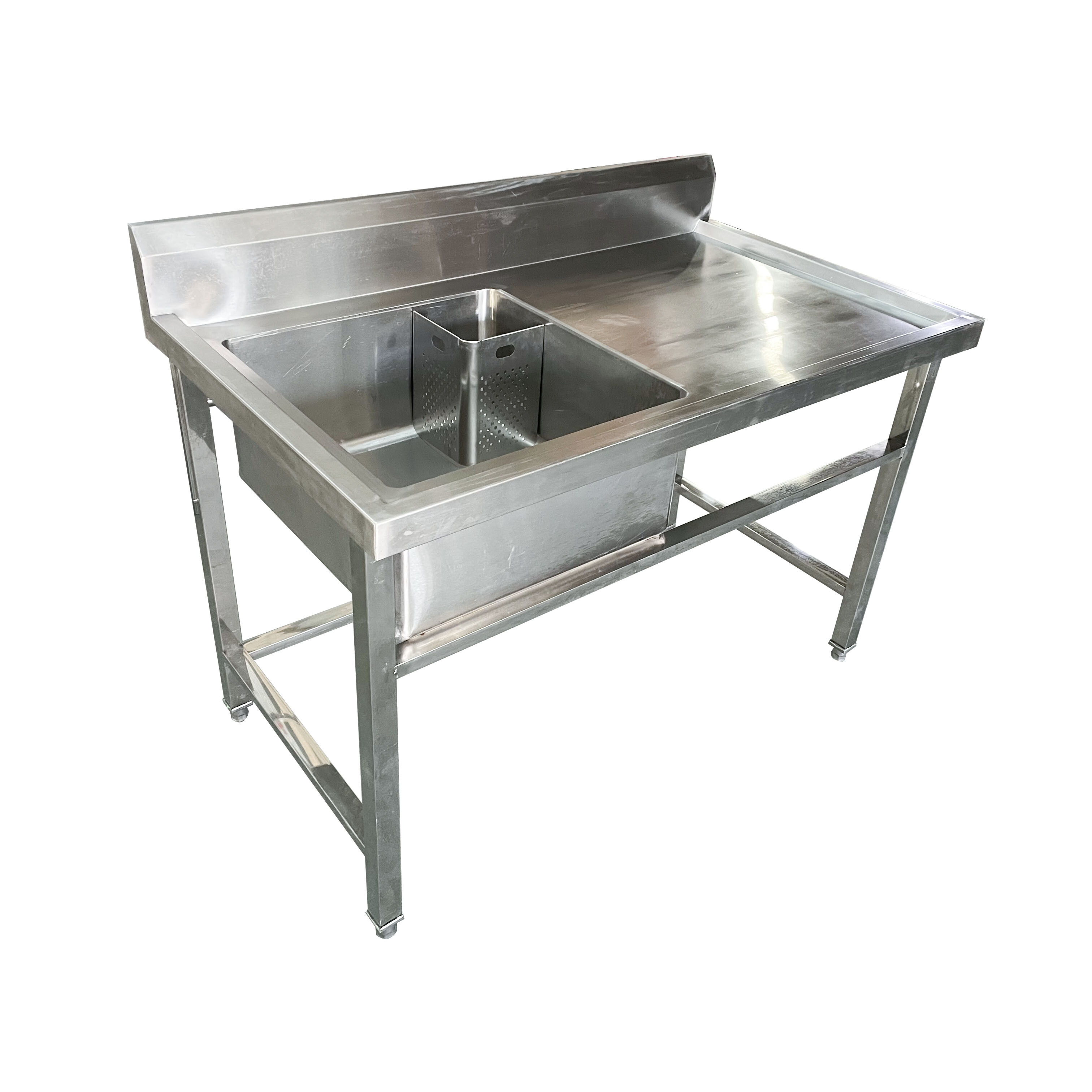Commercial stainless steel kitchen sink with faucet Single Sink CBSK-DP-612