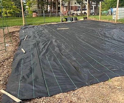 PP woven weed-proof film