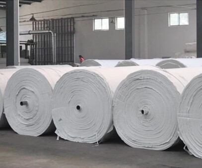 High-strength polypropylene staple fiber needle-punched geotextile