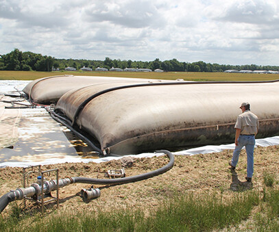 Geotextile dewatering tube bags