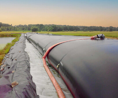 Geotextile tubes for sludge dewatering