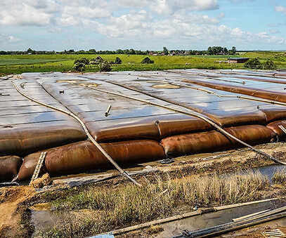 Geotextile tubes for sludge dewatering