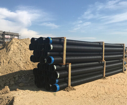 Hdpe double wall corrugated pipe