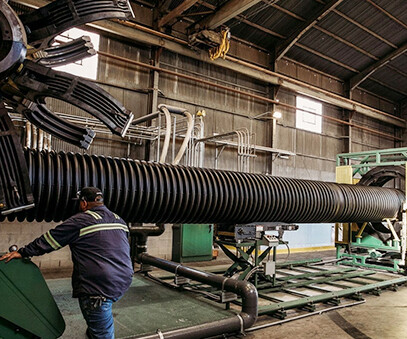 HDPE carbon corrugated pipe