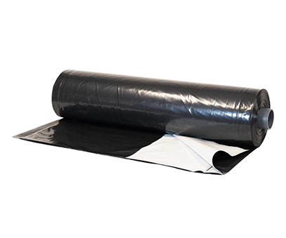 Agricultural silver black weed control film is degradable