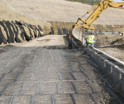Unidirectional stretch geogrid