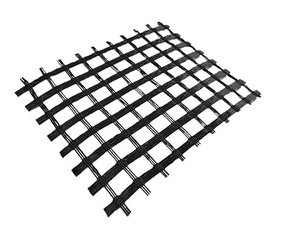 Polyester warp knitted geogrid