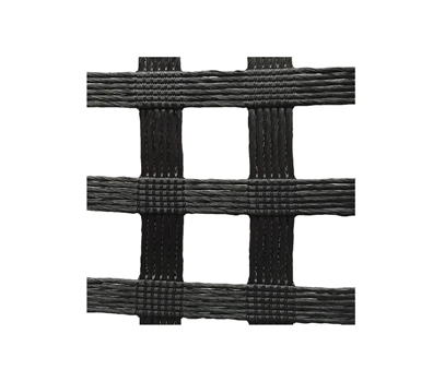 Bidirectional glass fiber warp knitted geogrid