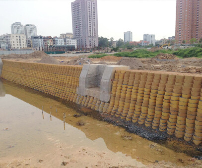 Geocell for foundation reinforcement