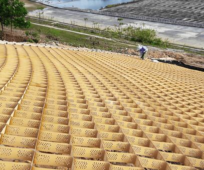 Geocell for foundation reinforcement