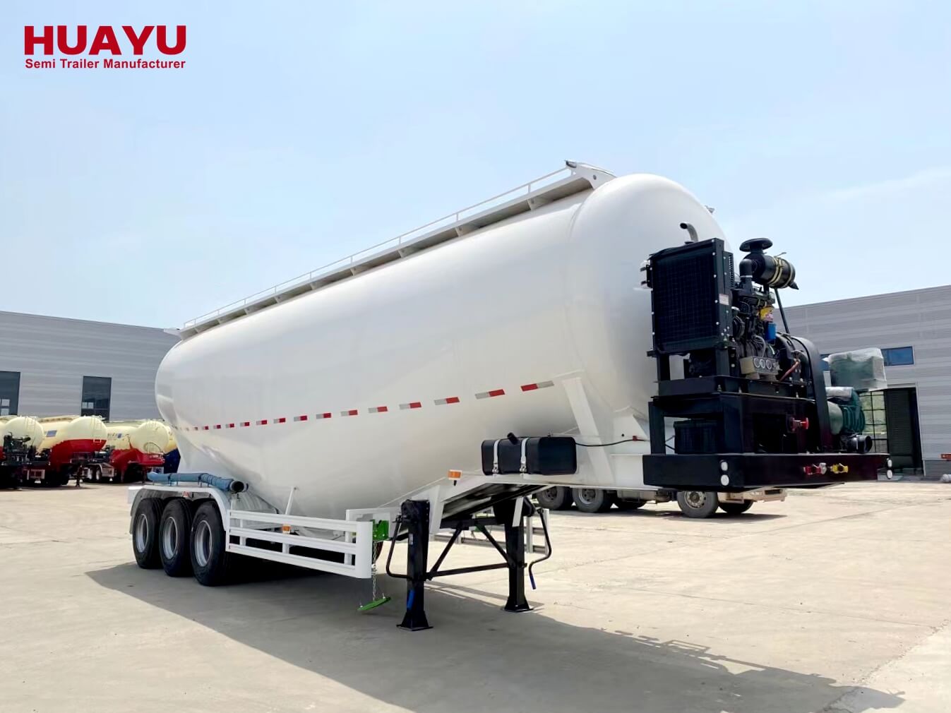 3 Alxe 40CBM Dry Trailer Cement Bulker Semi Trailer
