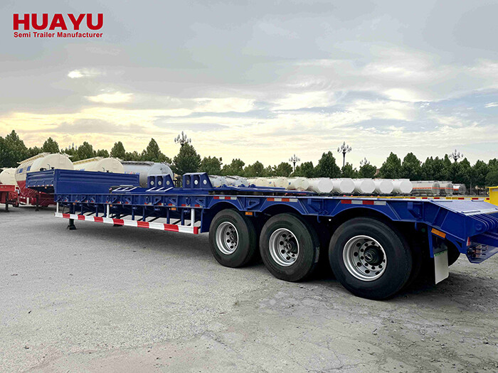 3 Axles 80Ton Lowbed Semi Trailer