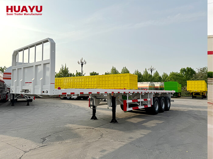 3 Axles 40FT Flatbed Semi Trailer For Sale 3 Axles 40FT Flatbed Semi Trailer For Sale