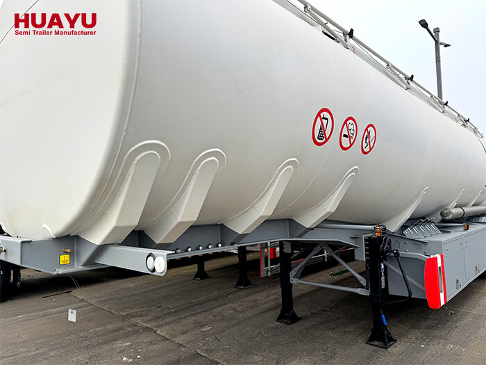 42000L Diesel Oil Aluminum Tanker Semi Trailer