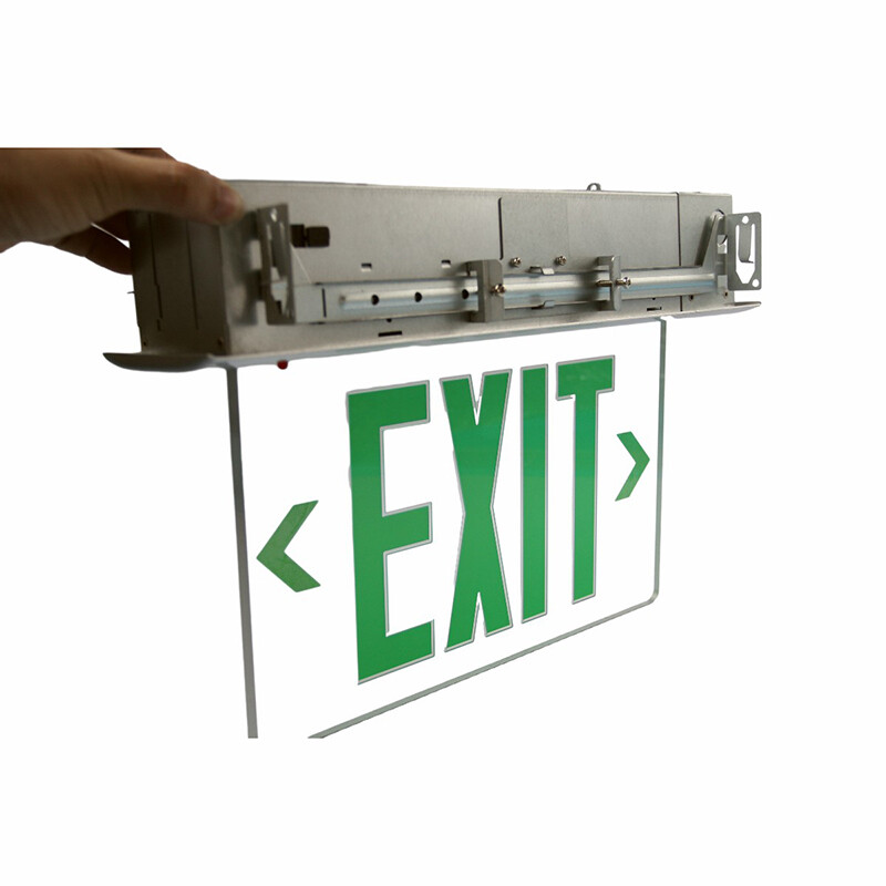 Recessed Aluminum LED Exit Sign