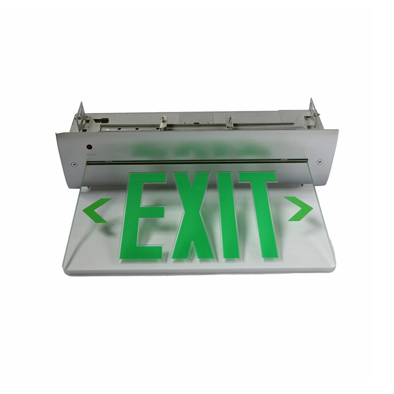 Recessed Aluminum LED Exit Sign