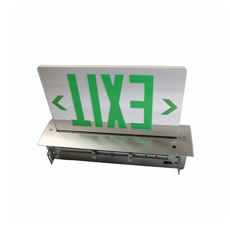 Recessed Aluminum LED Exit Sign