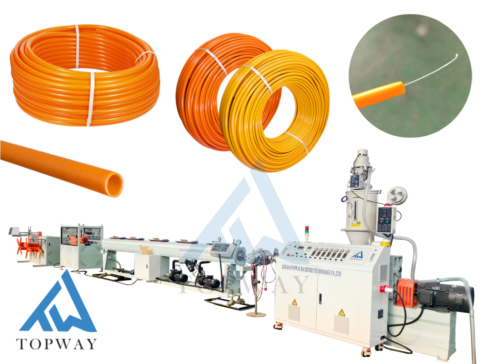 PE Electric Sheath Hose Threading Wire Pipe Extrusion Machine