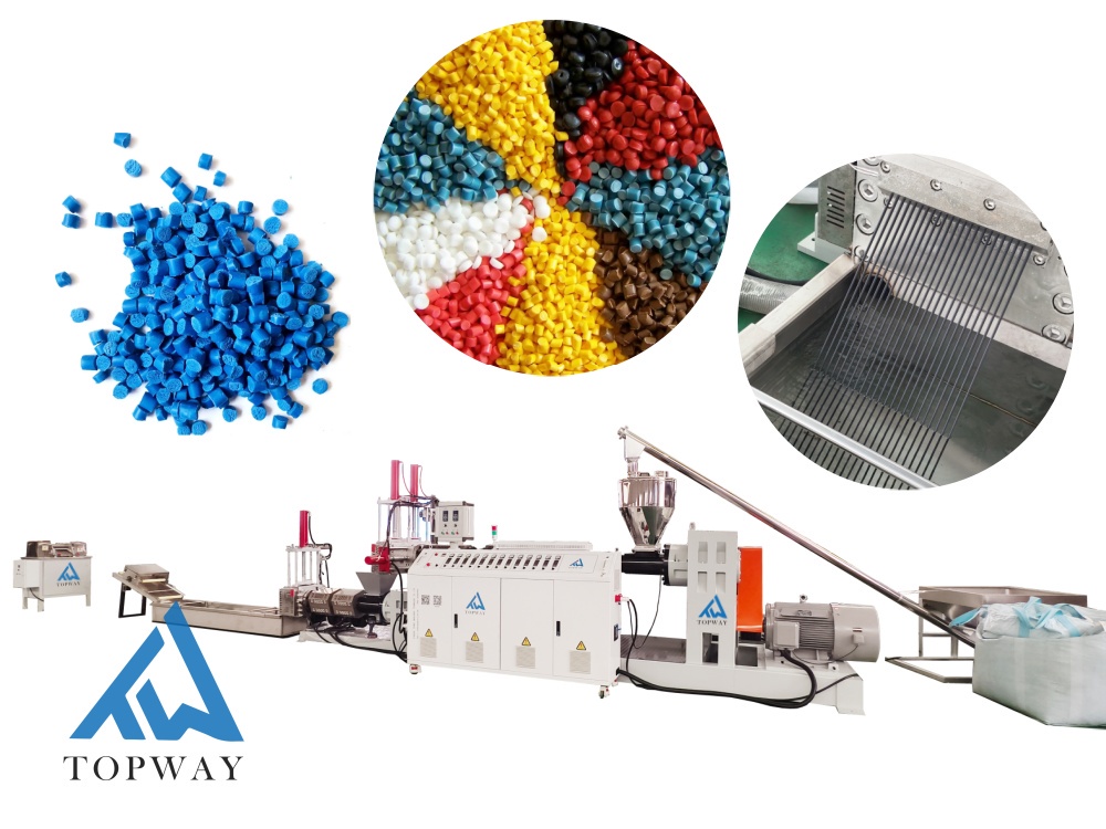 PE PP Double Stage Plastic Granulator