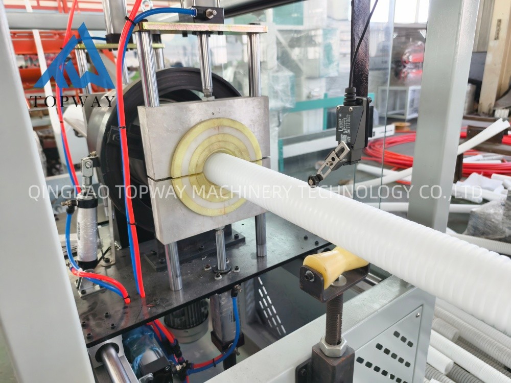 Successful Test Run Double Wall Corrugated Pipe Making Machine