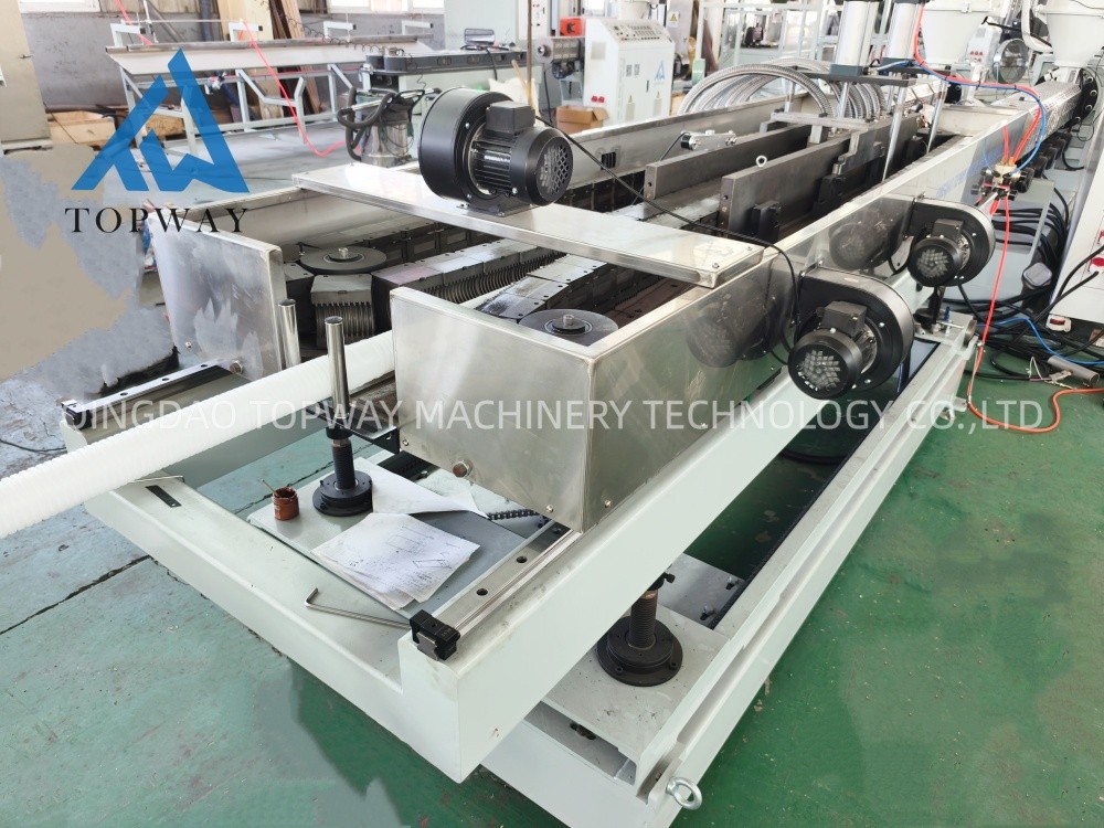 Successful Test Run Double Wall Corrugated Pipe Making Machine