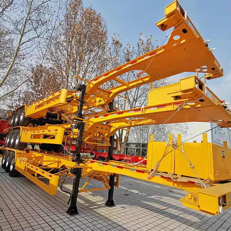 3 Axles 40 Feet Container Skeleton Semi Trailer
