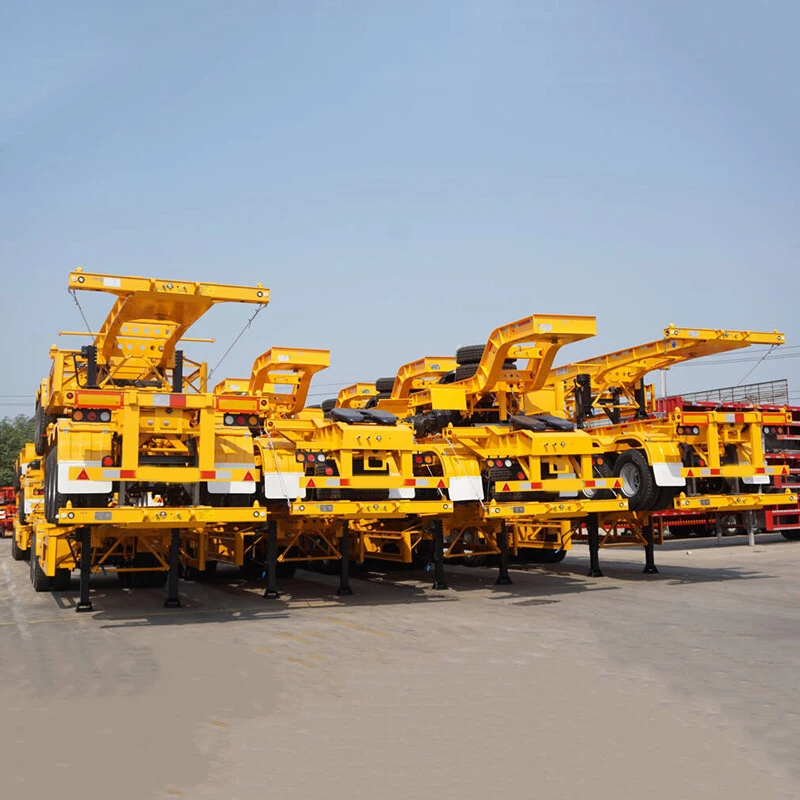 3 Axles 40 Feet Container Skeleton Semi Trailer
