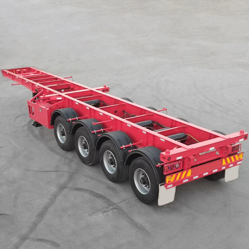 4 Axles Skeleton Trailer