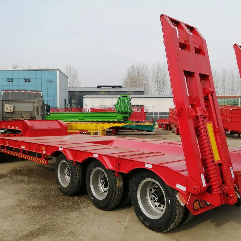 40ft 3 Axles 60 Tons Flatbed Trailer